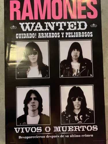 Ramones music poster vivos - music, o
