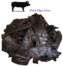 Premium Pork Pigs Liver Dog Treat Chew 100% Healthy Natural Air Dried Training