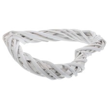 Wicker Heart Wreath White