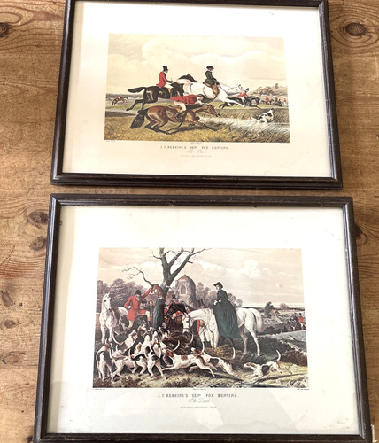 Pair herring fox hunting - j,