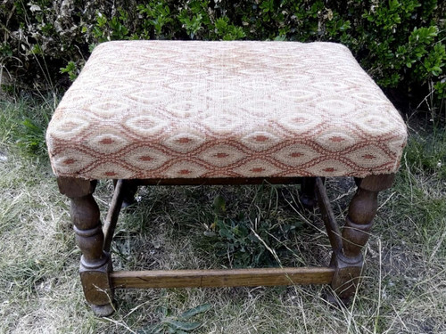 Vintage oak fabric top
