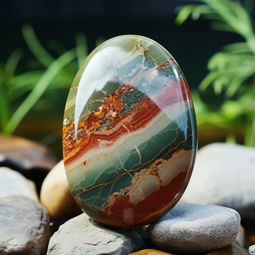 Natural palm stones healing - stones,