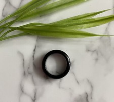 Agate Black Chunky Ring Size 7.5 Gemstone Crystal Heal  Jewellery Unisex Chakra