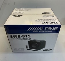Alpine 8" 20cm Car Active Amplified Subwoofer 300W Bass Box Remote SWE-815 #OP