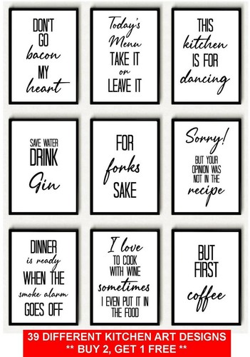 Kitchen prints wall art - kitchen,