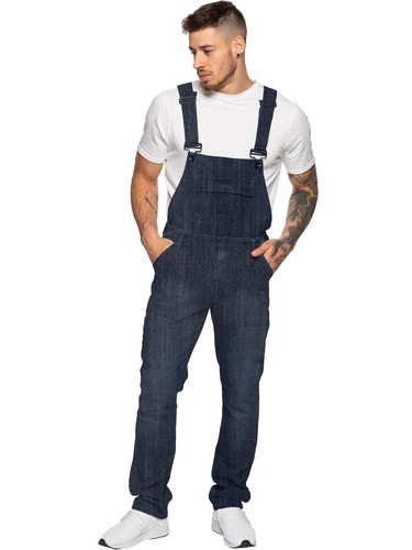 Enzo mens dungarees jeans - dungarees,