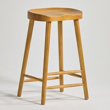 Shaker Bar Stool Oak Colour