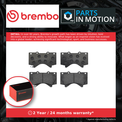 Brake pads set fits - fits, toyota