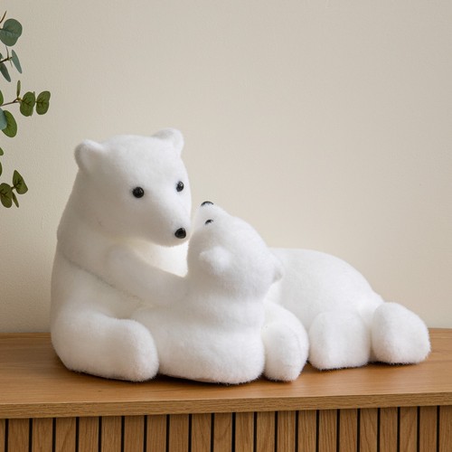 Polar bear cub christmas - &,