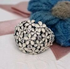 Genuine Pandora Darling Daisy Bouquet Ring White Enamel  Size 56 ?  S925 ALE 