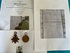WW1 Medals Shaw Black Watch