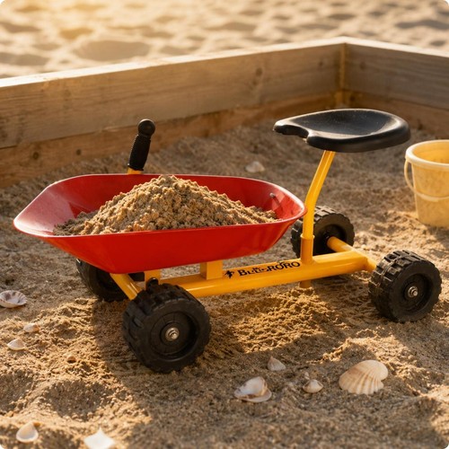 Child push cart with - push, digging