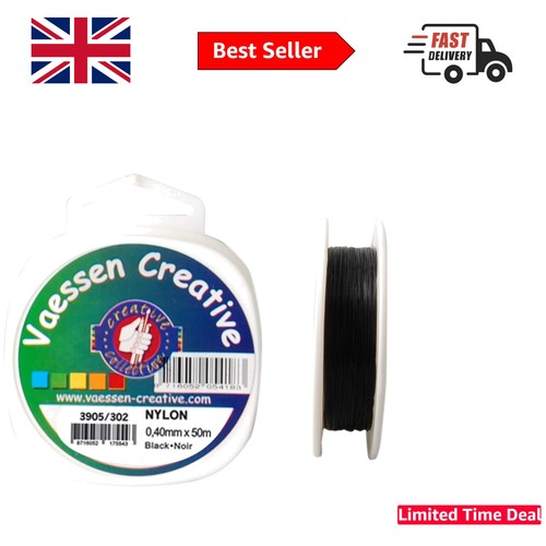 Invisible black nylon thread - invisible,