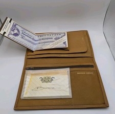 Bosca American Belting Tan Leather Travel Wallet.  Unused