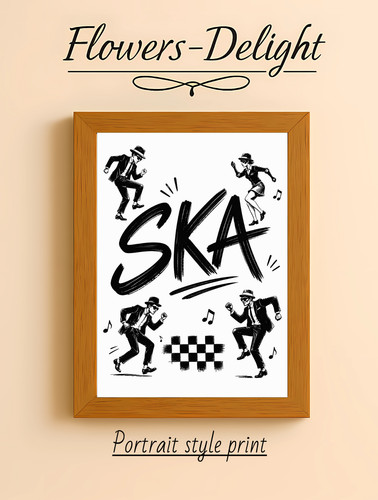 Ska mod wall art print - , poster
