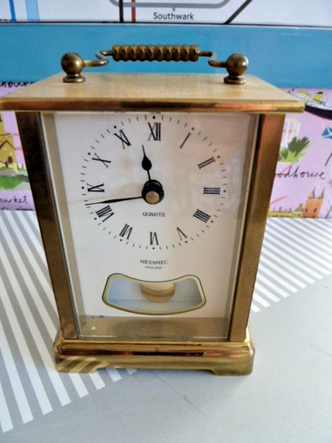 Metamec carriage clock quartz - carriage,