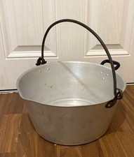 Large Vintage Aluminium Maslin