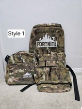 5PCS Fortnite Backpack, Bum Bag Set [Camo/Jungle Camo/Digital Camo/Black]