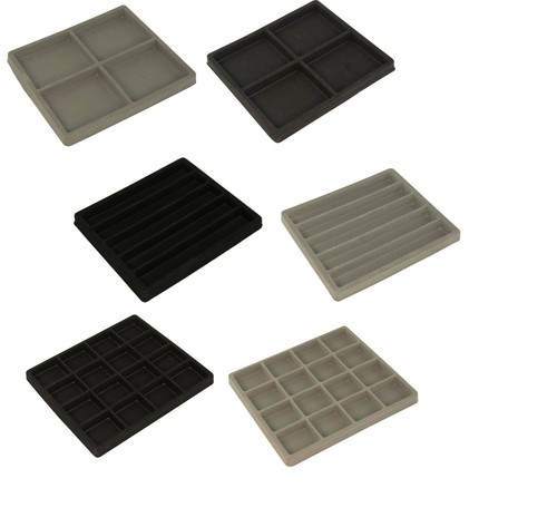 Velvet compartment tray case - tray,