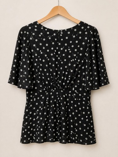 Next tall black polka - , dot