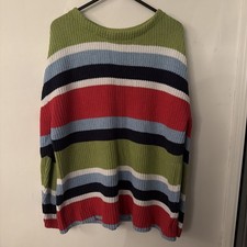 Brora 100% Cotton Striped Rib