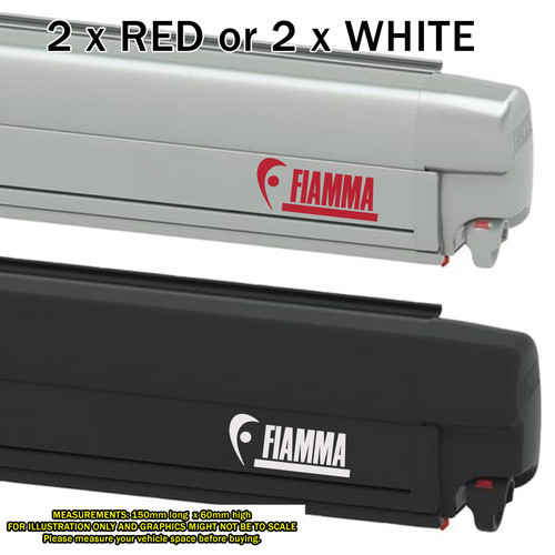 Red white fiamma awning - fiamma,