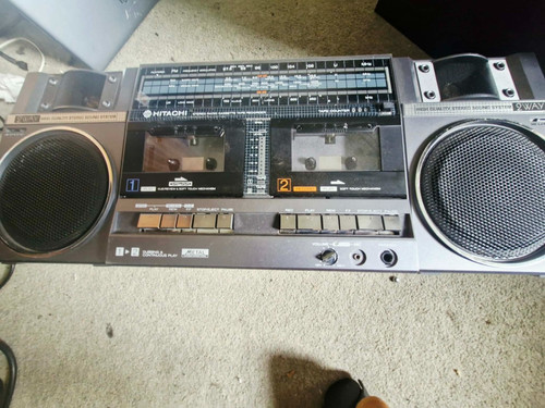 Hitachi trk w55e retro 1985 - hitachi,