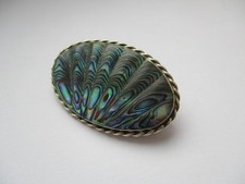 Sterling silver paua shell