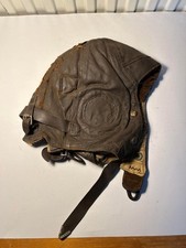 WW2 RAF Early C Type Flying Helmet ~ 1941 Dated ~ Named Sgt. Coeshott ~ Casualty