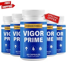(5 Pack) Vigor Prime Male Performance Capsules Enhancement Pills for Men Stamina