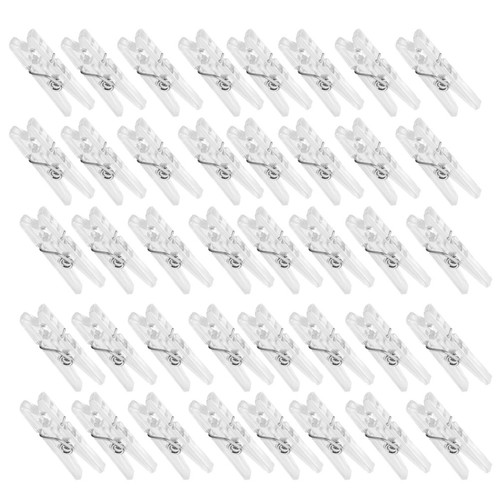 100 pcs paper clamps - 100, clear