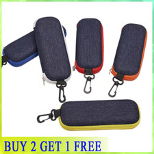 Portable Zipper Eye Glasses Sunglasses Hard Case Box Protector Large Hold