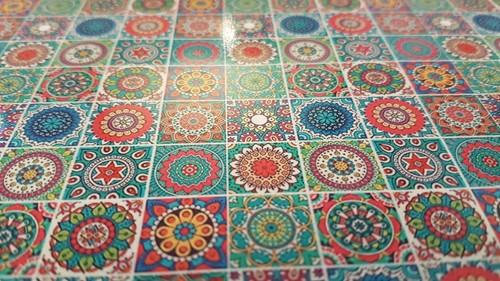 Sheet mandala tiles brights - tiles,