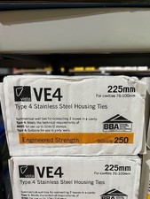 Stainless Steel Housing Ties Cavity Wall Ties 225mm Pack of 250