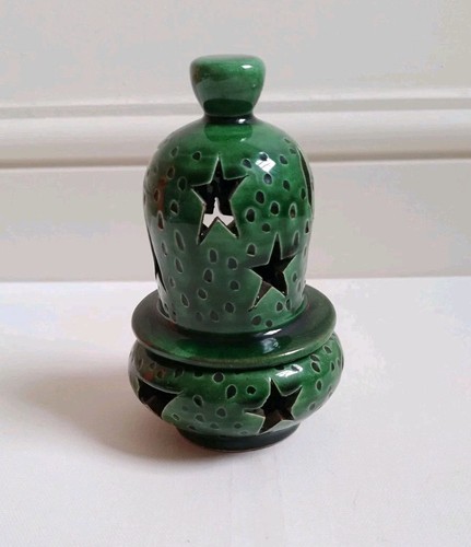 Small handmade green glazed - green,