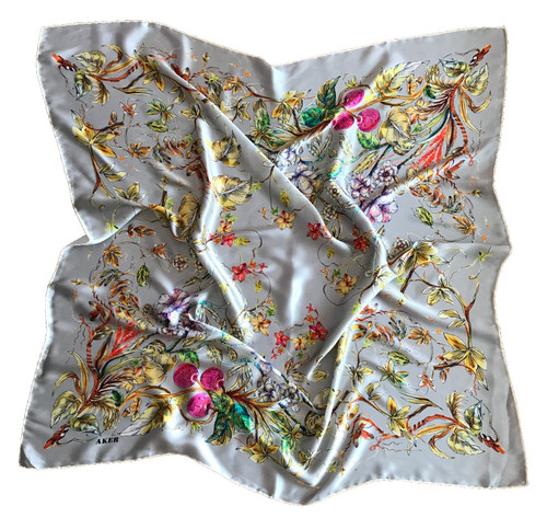 Vintage aker floral - floral, silk