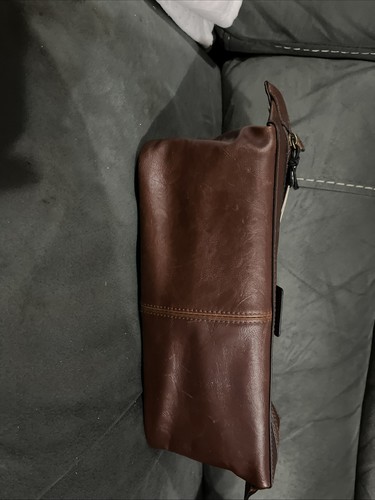 Men brown leather like - men's,