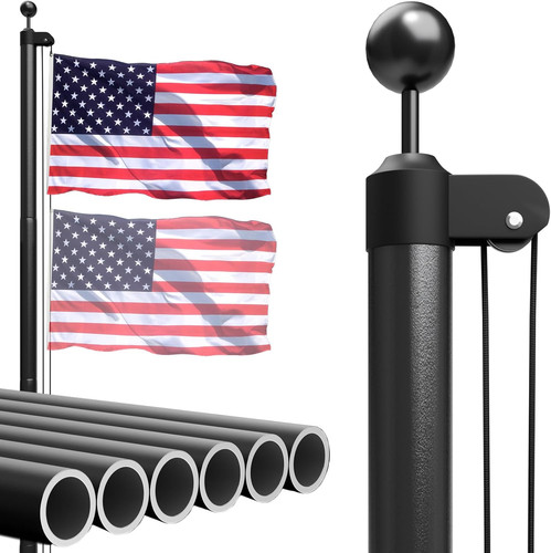 Heavy duty flag pole 20ft - duty, pole,