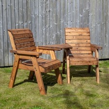 2 Seater Chunky Rustic Wooden
