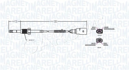 Exhaust gas temperature sensor - exhaust,
