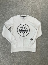 Adidas Spzl Spezial Jumper Sweatshirt SMALL S Mod Trefoil Crew GP0191 WHITE OG