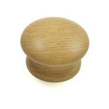 Solid Oak Wooden Door / Drawer Knob | kitchen cupboard cabinet handle 44mm