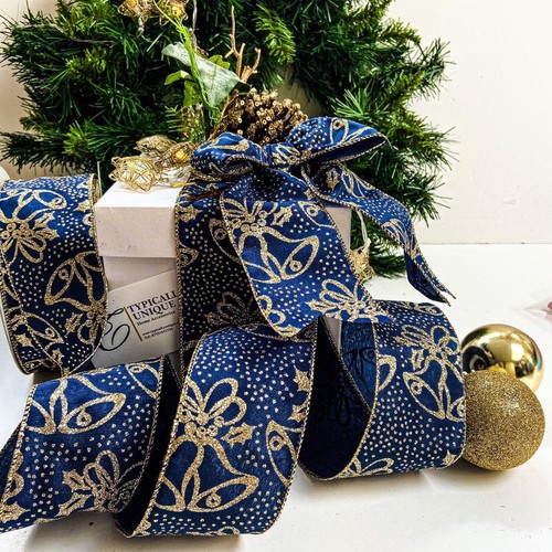 New christmas ribbon - christmas, gold