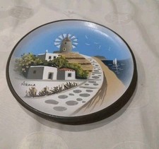 Souvenir Decorative Plate Hand Painted Nikolas made in Greece 17cm dia