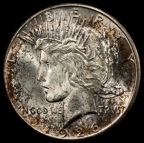 1926 usa silver peace dollar - usa,