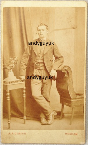 Cdv hexham northumberland man - cdv,