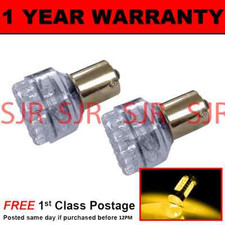 382 1156 BA15s XENON AMBER 24 DOME LED FRONT INDICATOR LIGHT BULBS X2 FI200501