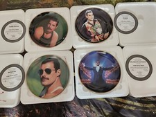Freddie Mercury 22 Carot gold Rimmed Plates 