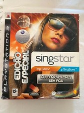 SingStar POP Special Edition W/ Wireless Microphones CIB Sony PS2 PS3 PS4
