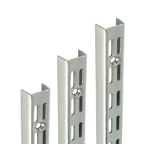 Twin slot shelving chrome - twin,